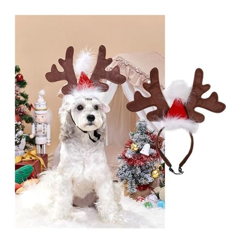 Feiertags-Haustierkostüm Weihnachts-Haustierzubehör, flauschiges Glöckchen-Stirnband for Hunde und Katzen, grünes und rotes Schleife-Elfen-Set Haustier-Feiertagskostüm-Anzug ( Color : 8 , Size : S ) Feiertags-Haustierkostüm Weihnachts-Haustierzubehör, flauschiges Glöckchen-Stirnband for Hunde und Katzen, grünes und rotes Schleife-Elfen-Set Haustier-Feiertagskostüm-Anzug ( Color : 8 , Size : S ) von WaLdor
