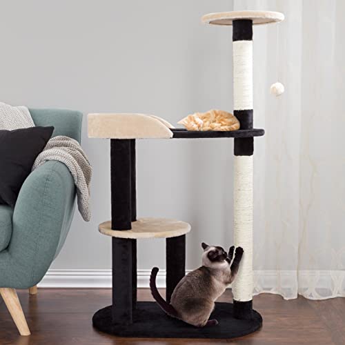 Katzenbaum 3 Tier 42 in. Kratzbaum mit Kratzbaum Sprungplattform Katze Schleifklauensäule Kratzbäume Katzenbaum 3 Tier 42 in. Kratzbaum mit Kratzbaum Sprungplattform Katze Schleifklauensäule Kratzbäume von WaLdor