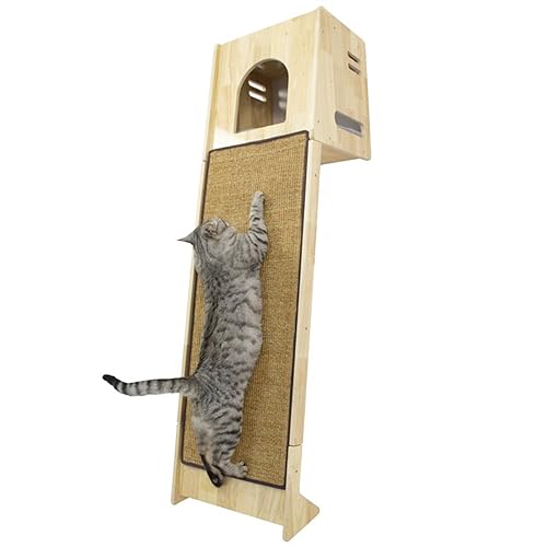 Katzenbaum Balkontage Schuppen Nicht, Katzenkratzbrett aus massivem Holz, Katzenklettergerüst, an die Wand gelehnt, kleine Wohnung nimmt Keine Katzentoilette EIN Kratzbäume Katzenbaum Balkontage Schuppen Nicht, Katzenkratzbrett aus massivem Holz, Katzenklettergerüst, an die Wand gelehnt, kleine Wohnung nimmt Keine Katzentoilette EIN Kratzbäume von WaLdor