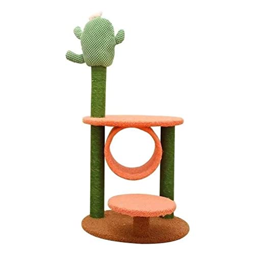 Katzenbaum Cactus Katzenklettergerüst kleines Katzenregal Katzenstreu Kratzbaum integrierte Katzensprungplattform Kratzbäume von WaLdor