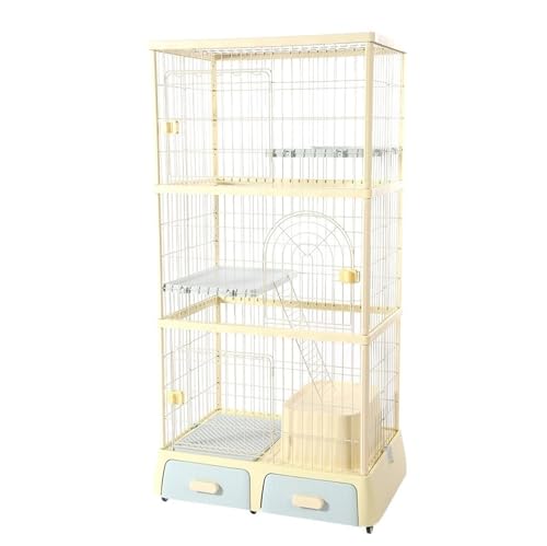 Katzengehege im Freien Katzenkäfig Haushalt Indoor Katzenvilla Katzenhaus Extra großer Freiraum mit Katzentoilette Katzennest Integrierte Katzentoilette Drei Etagen Katzenhütte ( Color : 94x64x178cm ) Katzengehege im Freien Katzenkäfig Haushalt Indoor Katzenvilla Katzenhaus Extra großer Freiraum mit Katzentoilette Katzennest Integrierte Katzentoilette Drei Etagen Katzenhütte ( Color : 94x64x178cm ) von WaLdor