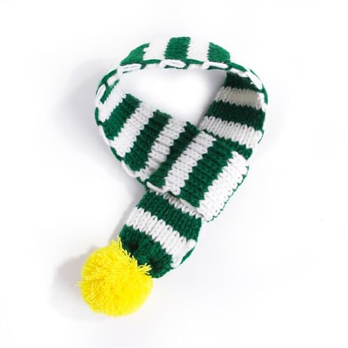 WaLdor Feiertags-Haustierkostüm Gestrickte Weihnachtsschals for Haustiere, kreative Katzenlätzchen, Haustierbedarf for Hunde Haustier-Feiertagskostüm-Anzug (Color : 6, Size : M) von WaLdor