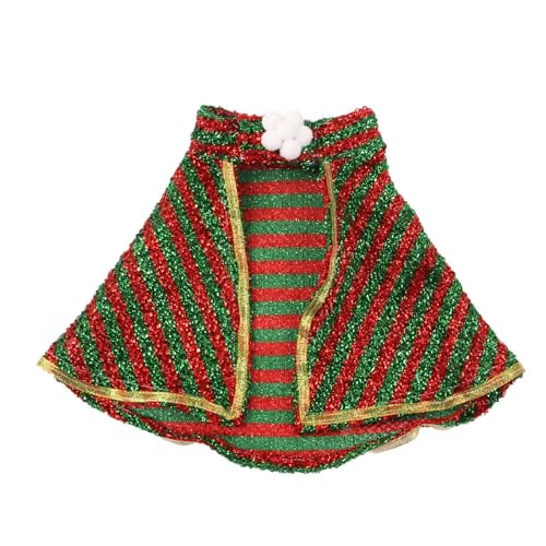 WaLdor Feiertags-Haustierkostüm Weihnachtsponchos for Haustiere, lustige Kostüme for Hunde, Festliche Outfits for Katzen Haustier-Feiertagskostüm-Anzug (Color : B, Size : L) von WaLdor