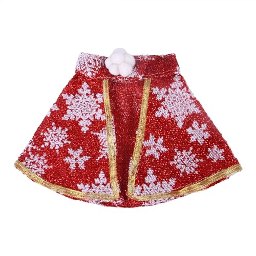 WaLdor Feiertags-Haustierkostüm Weihnachtsponchos for Haustiere, lustige Kostüme for Hunde, Festliche Outfits for Katzen Haustier-Feiertagskostüm-Anzug (Color : D, Size : L) von WaLdor