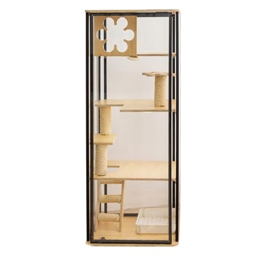 WaLdor Katzengehege im Freien Katzenhaus, Katzenschrank, Katzenzimmer, Katzenvilla, Panoramablick, Katzenkäfig, Zuhause, extra großer Freiraum, Haustier, Luxuskatze Katzenhütte WaLdor Katzengehege im Freien Katzenhaus, Katzenschrank, Katzenzimmer, Katzenvilla, Panoramablick, Katzenkäfig, Zuhause, extra großer Freiraum, Haustier, Luxuskatze Katzenhütte von WaLdor