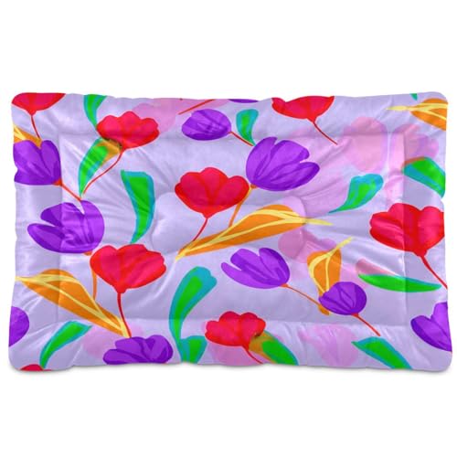 Waassud Abstrakte Blumen, dicke Hundebett-Matte, rutschfest, kaufest, Haustierbett für Hunde, Katzen, weich, waschbar, Hundehüttenkissen für Boden, Sofa, Auto, 45,7 x 61 cm Waassud Abstrakte Blumen, dicke Hundebett-Matte, rutschfest, kaufest, Haustierbett für Hunde, Katzen, weich, waschbar, Hundehüttenkissen für Boden, Sofa, Auto, 45,7 x 61 cm von Waassud
