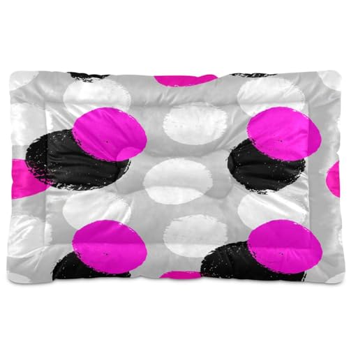 Waassud Circles dicke Hundebett-Matte, rutschfest, kaufest, Haustierbett für Hunde und Katzen, weich, waschbar, Hundehüttenkissen für Boden, Sofa, Auto, 45,7 x 61 cm Waassud Circles dicke Hundebett-Matte, rutschfest, kaufest, Haustierbett für Hunde und Katzen, weich, waschbar, Hundehüttenkissen für Boden, Sofa, Auto, 45,7 x 61 cm von Waassud
