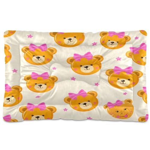 Waassud Cute Bear Thick Dog Bed Mat Non-Slip Chew-Resistant Pet Bed for Dogs Cats Soft Washable Kennel Crate Pad for Floor Sofa Car 91.4 cm x 61.0 cm Waassud Cute Bear Thick Dog Bed Mat Non-Slip Chew-Resistant Pet Bed for Dogs Cats Soft Washable Kennel Crate Pad for Floor Sofa Car 91.4 cm x 61.0 cm von Waassud