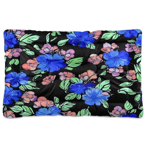 Waassud Dicke Hundebett-Matte, rutschfest, kaufest, Haustierbett für Hunde und Katzen, weich, waschbar, Hundehüttenkissen für Boden, Sofa, Auto, 91,4 x 61 cm, Blau Waassud Dicke Hundebett-Matte, rutschfest, kaufest, Haustierbett für Hunde und Katzen, weich, waschbar, Hundehüttenkissen für Boden, Sofa, Auto, 91,4 x 61 cm, Blau von Waassud
