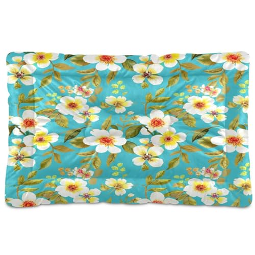 Waassud Dickes Hundebett, Birnenblüte, rutschfest, kaufest, Haustierbett für Hunde und Katzen, weich, waschbar, Hundehüttenkissen für Boden, Sofa, Auto, 45,7 x 61 cm Waassud Dickes Hundebett, Birnenblüte, rutschfest, kaufest, Haustierbett für Hunde und Katzen, weich, waschbar, Hundehüttenkissen für Boden, Sofa, Auto, 45,7 x 61 cm von Waassud