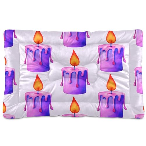 Waassud Dickes Hundebett, Halloween-Kerze, rutschfest, kaufest, Haustierbett für Hunde und Katzen, weich, waschbar, Hundehüttenkissen für Boden, Sofa, Auto, 45,7 x 61 cm Waassud Dickes Hundebett, Halloween-Kerze, rutschfest, kaufest, Haustierbett für Hunde und Katzen, weich, waschbar, Hundehüttenkissen für Boden, Sofa, Auto, 45,7 x 61 cm von Waassud