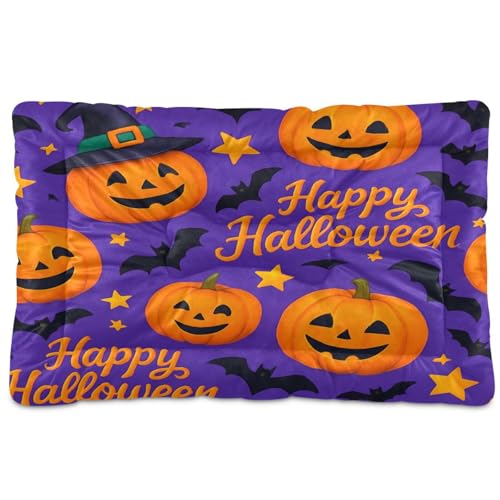 Waassud Dickes Hundebett, Halloween-Kürbisse, rutschfest, kaufest, Haustierbett für Hunde und Katzen, weich, waschbar, Hundehüttenkissen für Boden, Sofa, Auto, 45,7 x 61 cm Waassud Dickes Hundebett, Halloween-Kürbisse, rutschfest, kaufest, Haustierbett für Hunde und Katzen, weich, waschbar, Hundehüttenkissen für Boden, Sofa, Auto, 45,7 x 61 cm von Waassud