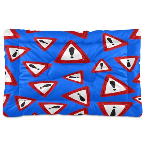 Waassud Dickes Hundebett, dreieckig, rutschfest, kaufest, Haustierbett für Hunde und Katzen, weich, waschbar, Hundehüttenkissen für Boden, Sofa, Auto, 45,7 x 61 cm Waassud Dickes Hundebett, dreieckig, rutschfest, kaufest, Haustierbett für Hunde und Katzen, weich, waschbar, Hundehüttenkissen für Boden, Sofa, Auto, 45,7 x 61 cm von Waassud