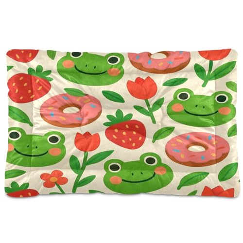 Waassud Dickes Hundebett Frosch mit Erdbeere, rutschfest, kaufest, Haustierbett für Hunde, Katzen, weich, waschbar, Hundehütte, Kistenpolster für Boden, Sofa, Auto, 91,4 x 61 cm Waassud Dickes Hundebett Frosch mit Erdbeere, rutschfest, kaufest, Haustierbett für Hunde, Katzen, weich, waschbar, Hundehütte, Kistenpolster für Boden, Sofa, Auto, 91,4 x 61 cm von Waassud