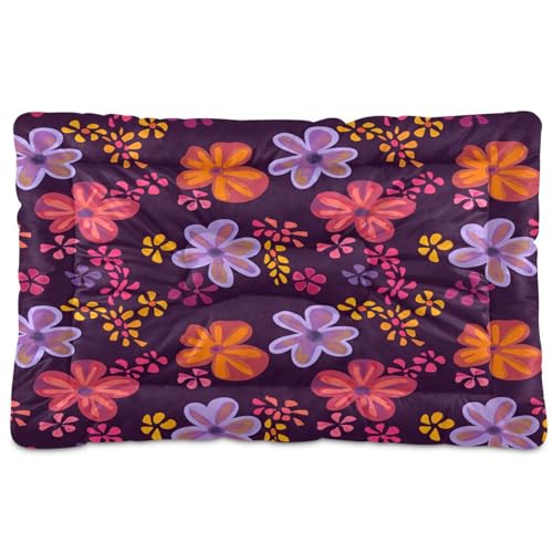 Waassud Dickes Hundebett mit Blumenmotiven, rutschfest, kaufest, Haustierbett für Hunde und Katzen, weich, waschbar, Hundehüttenkissen für Boden, Sofa, Auto, 45,7 x 61 cm Waassud Dickes Hundebett mit Blumenmotiven, rutschfest, kaufest, Haustierbett für Hunde und Katzen, weich, waschbar, Hundehüttenkissen für Boden, Sofa, Auto, 45,7 x 61 cm von Waassud