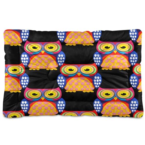 Waassud Dickes Hundebett mit Eulen-Motiv, rutschfest, kaufest, Haustierbett für Hunde und Katzen, weich, waschbar, Hundehüttenkissen für Boden, Sofa, Auto, 45,7 x 61 cm Waassud Dickes Hundebett mit Eulen-Motiv, rutschfest, kaufest, Haustierbett für Hunde und Katzen, weich, waschbar, Hundehüttenkissen für Boden, Sofa, Auto, 45,7 x 61 cm von Waassud