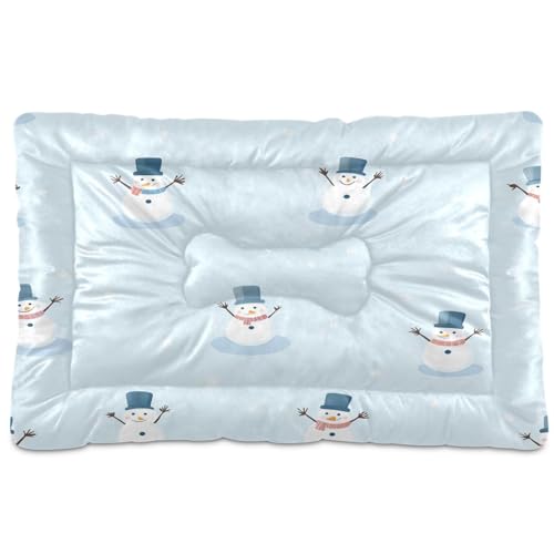 Waassud Dickes Hundebett mit Schneemann-Muster, rutschfest, kaufest, Haustierbett für Hunde und Katzen, weich, waschbar, Hundehüttenkissen für Boden, Sofa, Auto, 91,4 x 61 cm Waassud Dickes Hundebett mit Schneemann-Muster, rutschfest, kaufest, Haustierbett für Hunde und Katzen, weich, waschbar, Hundehüttenkissen für Boden, Sofa, Auto, 91,4 x 61 cm von Waassud