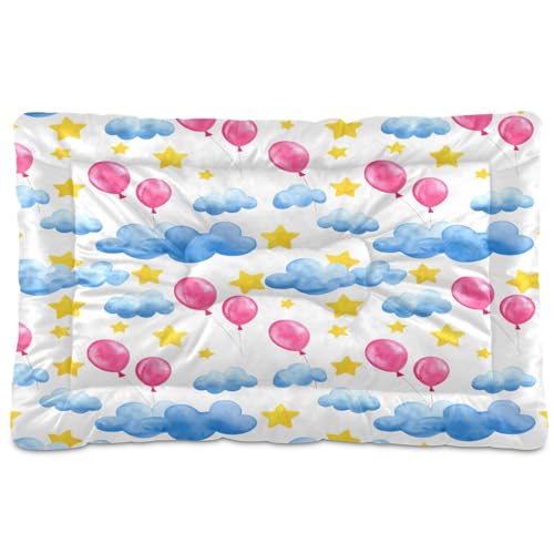 Waassud Dickes Hundebett mit blauen Wolken, rutschfest, kaufest, Haustierbett für Hunde und Katzen, weich, waschbar, für Boden, Sofa, Auto, 91,4 x 61 cm Waassud Dickes Hundebett mit blauen Wolken, rutschfest, kaufest, Haustierbett für Hunde und Katzen, weich, waschbar, für Boden, Sofa, Auto, 91,4 x 61 cm von Waassud