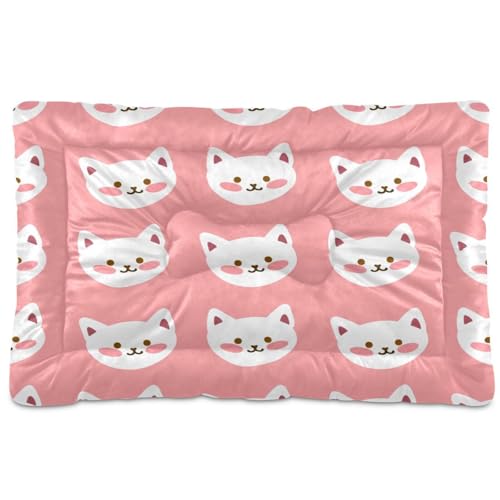 Waassud Dickes Katzenbett, rutschfest, kaufest, Haustierbett für Hunde und Katzen, weich, waschbar, Hundehüttenkissen für Boden, Sofa, Auto, 45,7 x 61 cm von Waassud