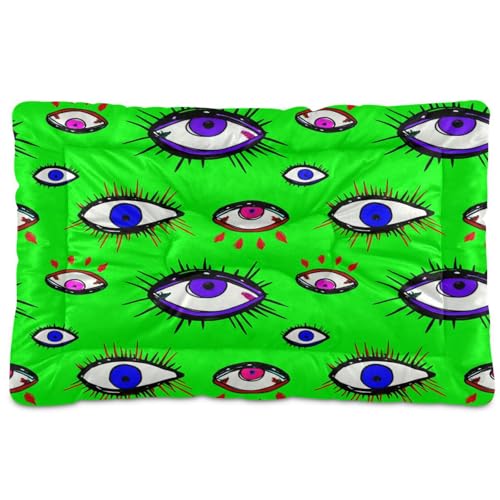 Waassud Eyes Dickes Hundebett-Matte, rutschfest, kaufest, Haustierbett für Hunde und Katzen, weich, waschbar, Hundehüttenkissen für Boden, Sofa, Auto, 45,7 x 61 cm Waassud Eyes Dickes Hundebett-Matte, rutschfest, kaufest, Haustierbett für Hunde und Katzen, weich, waschbar, Hundehüttenkissen für Boden, Sofa, Auto, 45,7 x 61 cm von Waassud