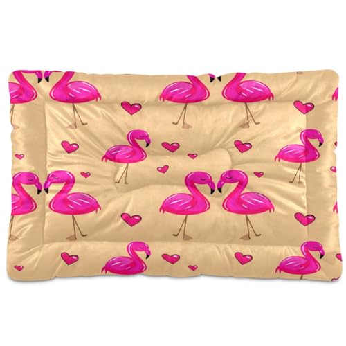 Waassud Flamingos Romantisches, dickes Hundebett, rutschfest, kauresistent, Haustierbett für Hunde, Katzen, weich, waschbar, Hundehütte, Kistenunterlage für Boden, Sofa, Auto, 45,7 x 61 cm Waassud Flamingos Romantisches, dickes Hundebett, rutschfest, kauresistent, Haustierbett für Hunde, Katzen, weich, waschbar, Hundehütte, Kistenunterlage für Boden, Sofa, Auto, 45,7 x 61 cm von Waassud
