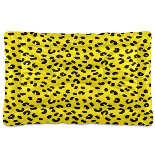 Waassud Gepunktete dicke Hundebett-Matte, rutschfest, kauresistent, Haustierbett für Hunde und Katzen, weich, waschbar, Hundehüttenkissen für Boden, Sofa, Auto, 45,7 x 61 cm von Waassud