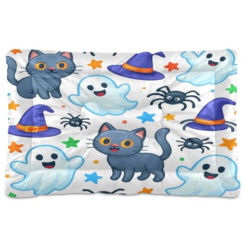 Waassud Gruselige Katze, Halloween-Hundebett, Matte, rutschfest, kaufest, Haustierbett für Hunde, Katzen, weich, waschbar, Hundehütte, Kistenunterlage für Boden, Sofa, Auto, 45,7 x 61 cm Waassud Gruselige Katze, Halloween-Hundebett, Matte, rutschfest, kaufest, Haustierbett für Hunde, Katzen, weich, waschbar, Hundehütte, Kistenunterlage für Boden, Sofa, Auto, 45,7 x 61 cm von Waassud
