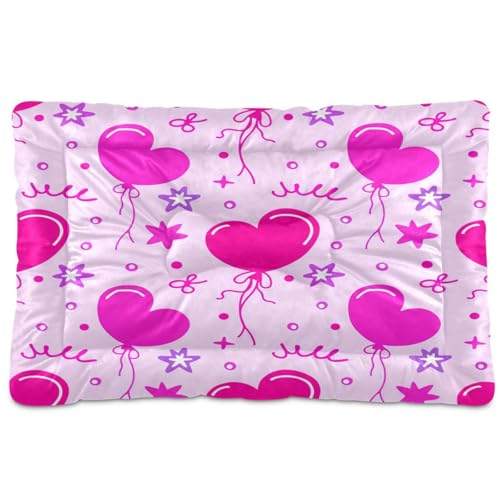 Waassud Hheart Luftballon-Hundebett, Matte, rutschfest, kaufest, Haustierbett für Hunde, Katzen, weich, waschbar, Hundehüttenkissen für Boden, Sofa, Auto, 45,7 x 61 cm Waassud Hheart Luftballon-Hundebett, Matte, rutschfest, kaufest, Haustierbett für Hunde, Katzen, weich, waschbar, Hundehüttenkissen für Boden, Sofa, Auto, 45,7 x 61 cm von Waassud