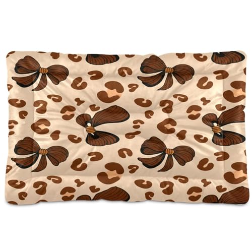 Waassud Hundebett, Leopardenmuster, dick, rutschfest, kaufest, Haustierbett für Hunde, Katzen, weich, waschbar, für Boden, Sofa, Auto, 91,4 x 61 cm, Braun Waassud Hundebett, Leopardenmuster, dick, rutschfest, kaufest, Haustierbett für Hunde, Katzen, weich, waschbar, für Boden, Sofa, Auto, 91,4 x 61 cm, Braun von Waassud