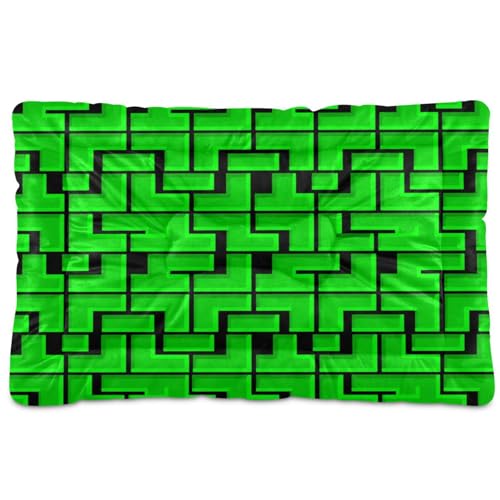 Waassud Retro Blocks Dicke Hundebett-Matte, rutschfest, kauresistent, Haustierbett für Hunde und Katzen, weich, waschbar, Hundehütte, Kistenunterlage für Boden, Sofa, Auto, 45,7 x 61 cm Waassud Retro Blocks Dicke Hundebett-Matte, rutschfest, kauresistent, Haustierbett für Hunde und Katzen, weich, waschbar, Hundehütte, Kistenunterlage für Boden, Sofa, Auto, 45,7 x 61 cm von Waassud