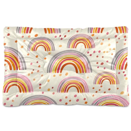Waassud Rrainbows Dicke Hundebett-Matte, rutschfest, kauresistent, Haustierbett für Hunde und Katzen, weich, waschbar, Hundehütte, Kistenunterlage für Boden, Sofa, Auto, 91,4 x 61 cm Waassud Rrainbows Dicke Hundebett-Matte, rutschfest, kauresistent, Haustierbett für Hunde und Katzen, weich, waschbar, Hundehütte, Kistenunterlage für Boden, Sofa, Auto, 91,4 x 61 cm von Waassud