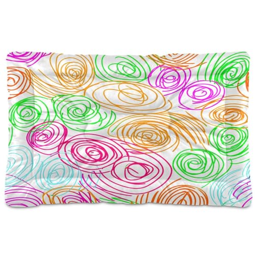 Waassud Scribbles and Swirls Dickes Hundebett, Matte, rutschfest, kaufest, Haustierbett für Hunde und Katzen, weich, waschbar, Hundehüttenkissen für Boden, Sofa, Auto, 91,4 x 61 cm Waassud Scribbles and Swirls Dickes Hundebett, Matte, rutschfest, kaufest, Haustierbett für Hunde und Katzen, weich, waschbar, Hundehüttenkissen für Boden, Sofa, Auto, 91,4 x 61 cm von Waassud