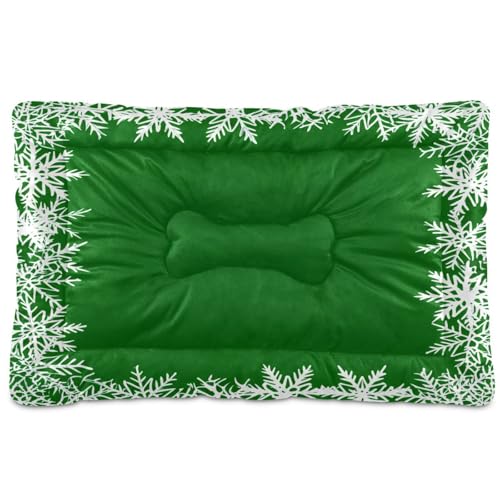 Waassud Snowflakes Dickes Hundebett, Matte, rutschfest, kaufest, Haustierbett für Hunde, Katzen, weich, waschbar, Hundehütte, Kistenunterlage für Boden, Sofa, Auto, 91,4 x 61 cm Waassud Snowflakes Dickes Hundebett, Matte, rutschfest, kaufest, Haustierbett für Hunde, Katzen, weich, waschbar, Hundehütte, Kistenunterlage für Boden, Sofa, Auto, 91,4 x 61 cm von Waassud