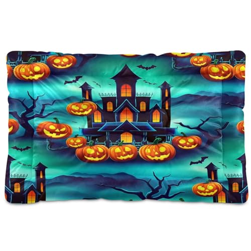 Waassud Spooky Haunted Mansion Dickes Hundebett, Matte, rutschfest, kaufest, Haustierbett für Hunde, Katzen, weich, waschbar, Hundehütte, Kistenunterlage für Boden, Sofa, Auto, 91,4 x 61 cm Waassud Spooky Haunted Mansion Dickes Hundebett, Matte, rutschfest, kaufest, Haustierbett für Hunde, Katzen, weich, waschbar, Hundehütte, Kistenunterlage für Boden, Sofa, Auto, 91,4 x 61 cm von Waassud