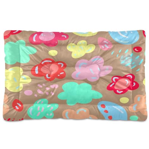 Waassud Verspielte Blume, dicke Hundebett-Matte, rutschfest, kaufest, Haustierbett für Hunde, Katzen, weich, waschbar, Hundehütte, Kistenunterlage für Boden, Sofa, Auto, 45,7 x 61 cm Waassud Verspielte Blume, dicke Hundebett-Matte, rutschfest, kaufest, Haustierbett für Hunde, Katzen, weich, waschbar, Hundehütte, Kistenunterlage für Boden, Sofa, Auto, 45,7 x 61 cm von Waassud