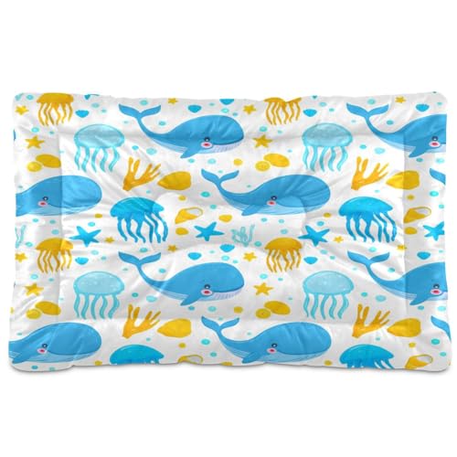 Waassud Whales Dickes Hundebett-Matte, rutschfest, kaufest, Haustierbett für Hunde und Katzen, weich, waschbar, Hundehütte, Kistenunterlage für Boden, Sofa, Auto, 91,4 x 61 cm Waassud Whales Dickes Hundebett-Matte, rutschfest, kaufest, Haustierbett für Hunde und Katzen, weich, waschbar, Hundehütte, Kistenunterlage für Boden, Sofa, Auto, 91,4 x 61 cm von Waassud