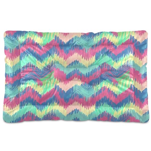 Waassud Zickzack-Linien, dicke Hundebett-Matte, rutschfest, kaufest, Haustierbett für Hunde, Katzen, weich, waschbar, Hundehüttenkissen für Boden, Sofa, Auto, 45,7 x 61 cm Waassud Zickzack-Linien, dicke Hundebett-Matte, rutschfest, kaufest, Haustierbett für Hunde, Katzen, weich, waschbar, Hundehüttenkissen für Boden, Sofa, Auto, 45,7 x 61 cm von Waassud
