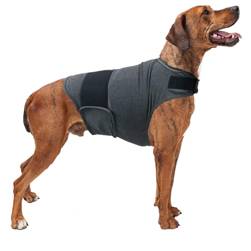 Hunde-Angst-Shirt, Jacke, Stressabbau-Mantel, verstellbare Weste für Feuerwerk, Gewitter, beruhigende Weste, Wickelkleidung für Hunde, Größe XL Hunde-Angst-Shirt, Jacke, Stressabbau-Mantel, verstellbare Weste für Feuerwerk, Gewitter, beruhigende Weste, Wickelkleidung für Hunde, Größe XL von WacHomz