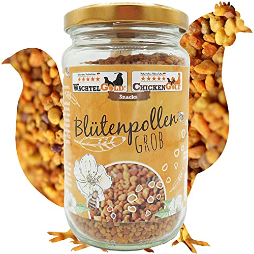 WachtelGold Blütenpollen grob 200g - die wahre Vitaminbombe für Wachteln, Hühner & Co. von WachtelGold