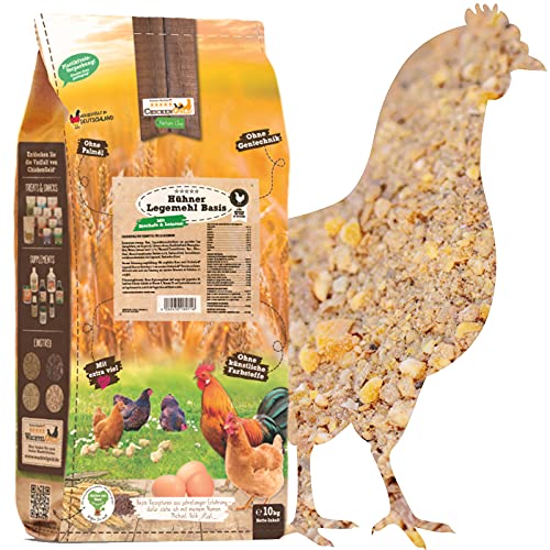 ChickenGold Hühnerfutter - 10kg Legemehl - ohne Gentechnik - Legefutter für Legehennen von WachtelGold