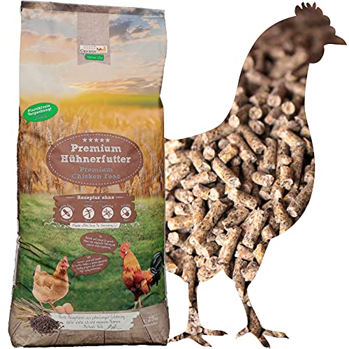 ChickenGold Hühnerfutter - 25kg Legekorn - ohne Gentechnik - Legefutter für Legehennen von WachtelGold
