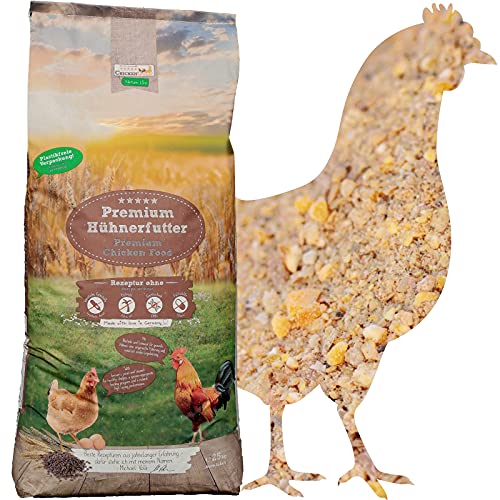 ChickenGold Hühnerfutter - 25kg Legemehl - ohne Gentechnik - Legefutter für Legehennen von WachtelGold