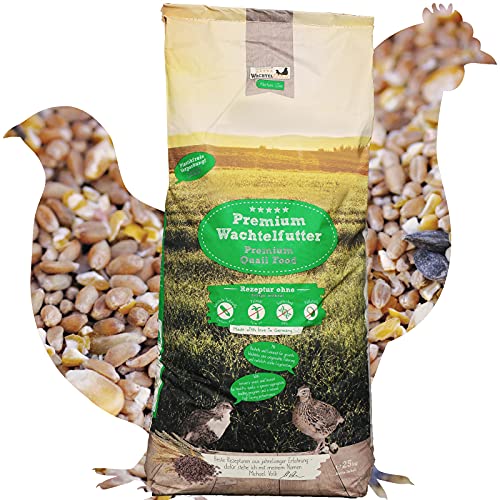 WachtelGold Körnermix - 25kg Wachtelfutter, Hühnerfutter - Körnerfutter ohne Gentechnik von WachtelGold