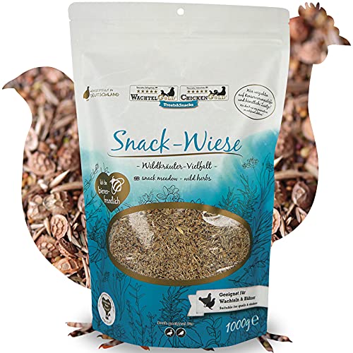 WachtelGold Snackwiese Wildkräuter 1kg - 22 ausgewählte Wildkräutersamen, Samen, Keimfutter oder als Saat einsetzbar WachtelGold Snackwiese Wildkräuter 1kg - 22 ausgewählte Wildkräutersamen, Samen, Keimfutter oder als Saat einsetzbar von WachtelGold