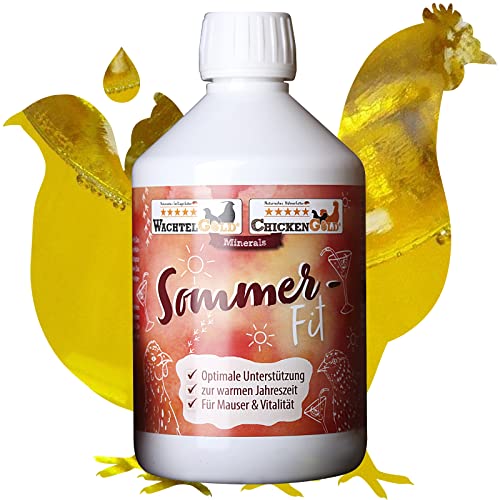 WachtelGold Sommer-Fit 500ml-flüssige Nahrungsergänzung für Wachteln, Hühner und Ziergeflügel von WachtelGold