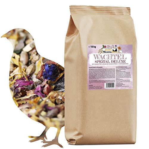 WachtelGold Wachtel Spezial Immunpower 10kg - Wachtelfutter für hohe Ansprüche - mit Blüten & Kräutern von WachtelGold