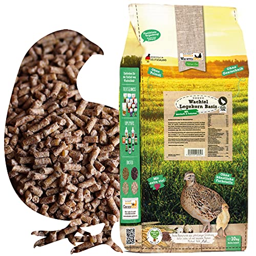 WachtelGold Wachtelfutter 10kg, Legekorn Basis - ohne Gentechnik - Legefutter kleine Pellets WachtelGold Wachtelfutter 10kg, Legekorn Basis - ohne Gentechnik - Legefutter kleine Pellets von WachtelGold