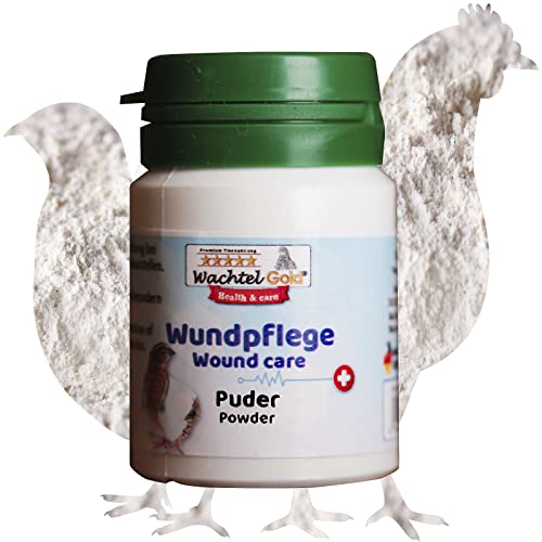 WachtelGold - Wundpflege Puder 15g - Erste Hilfe für Wachteln und Hühner von WachtelGold