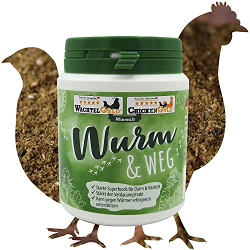 Wurm&Weg 75g - Unterstützung gegen Wurmbefall - natürliche Hilfe zur Bekämpfung von Würmern bei Wachteln & Hühnern Wurm&Weg 75g - Unterstützung gegen Wurmbefall - natürliche Hilfe zur Bekämpfung von Würmern bei Wachteln & Hühnern von WachtelGold