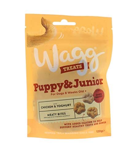 Wagg Welpen & Junior Snacks (7 x 120g) (Einheitsgröße) (Huhn & Joghurt) von Wagg